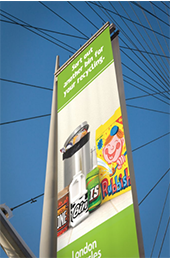 One bin is rubbish lamppost banner thumbnail image