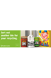 One bin is rubbish vehicle sides thumbnail image